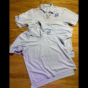 2 - Vintage Mail Carrier Postal Polo Short Sleeve Shirt men’s sz XL used